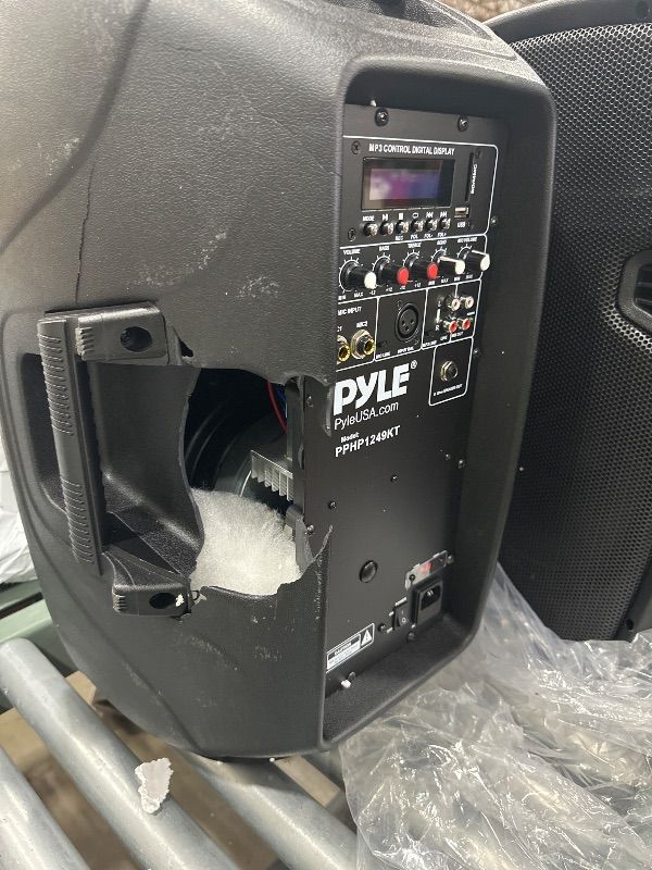 Photo 1 of ***TRUCK/TRAILER PICKUP ONLY*** Wireless Portable PA Speaker System - 1800W High Powered Bluetooth Compatible Active + Passive Pair Outdoor Sound Speakers w/ USB SD MP3 AUX - 35mm Mount, 2 Stand, Microphone, Remote - Pyle PPHP1249KT