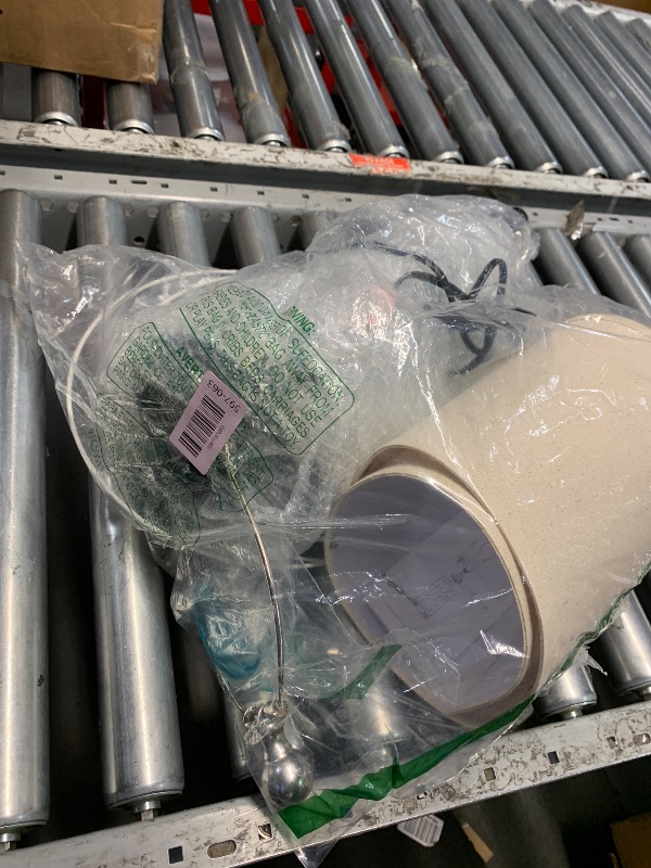 Photo 1 of ***DAMAGED - SEE NOTES/PICTURES***Ruzectt Coastal Glass Table Lamps, 3-Way Dimmable Touch Control Bedside Lamps with 2 USB Ports and AC Outlet, Teal Nautical Nightstand Lamps for Bedroom Living Room (LED Bulbs Included)