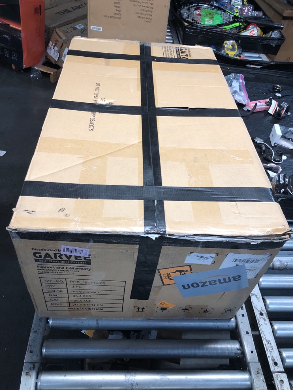 Photo 1 of ***************USED- MISSING PARTS***************
Garvee 24" Bathroom Vanity with Sink, Freestanding Bathroom Sink Cabinet with 2 Soft-Closing Doors & Large Storage Drawer, Wood Vanity Cabinet, Easy Assembly & Cleaning,Natural Wood