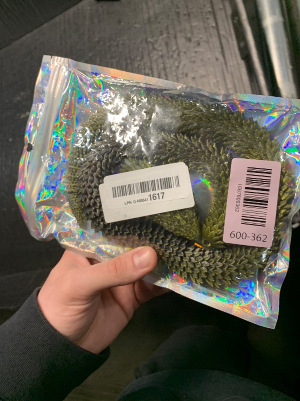 Photo 1 of ***DAMAGED - SEE NOTES/PICTURES*** Binvin 3D Printed Animals-Snake Viper,3D Printed Snake Toys Articulated Snake 3D Printed Animals Animal Model Ornaments Creative Funny Toy Festival Gift for Frends (Black Gold, 29Inch)