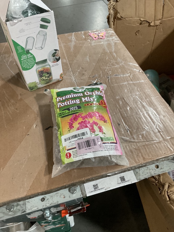 Photo 1 of [Upgraded] DUSPRO Orchid Potting Mix for Repotting with Forest Moss, Pine Bark, Perlite & Pumice, Orchid Bark Potting Mix, Orchid Repotting Soil, Drainage Indoor Potting, Orchid Pot Not Included,1 QRT