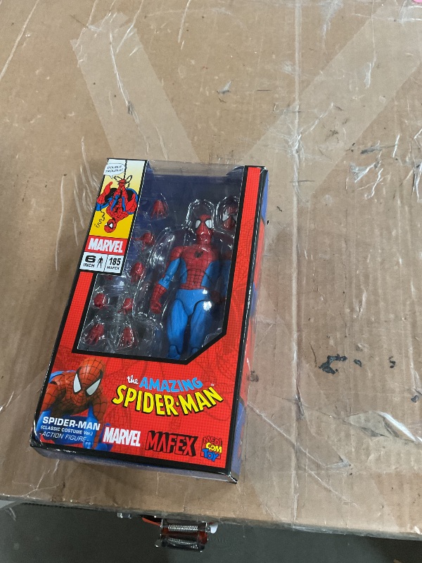 Photo 1 of ????????(MEDICOM TOY) MAFEX No.185 Spider-Man Spider-Man (Classic Costume Ver.) Total Height Approx. 6.1 inches (155 mm), Non-Scale, Pre-Painted Action Figure