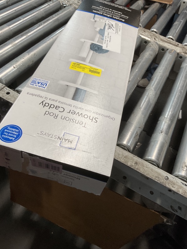 Photo 1 of ***MISSING PARTS***
Mainstays Adjustable Tension Shower Pole Caddy with 3 Shelves - White - 1 Each