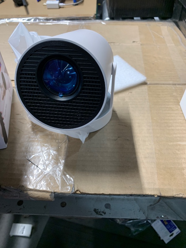 Photo 1 of [Electric Focus]Mini Portable Projector with 4K Support, Bluetooth 5.4 WIFI6, 5watt Sound Base Speaker, 260 ANSI, Android 11, 210° Rotation , Auto Keystone Correction Video Projector HY300 PLUS