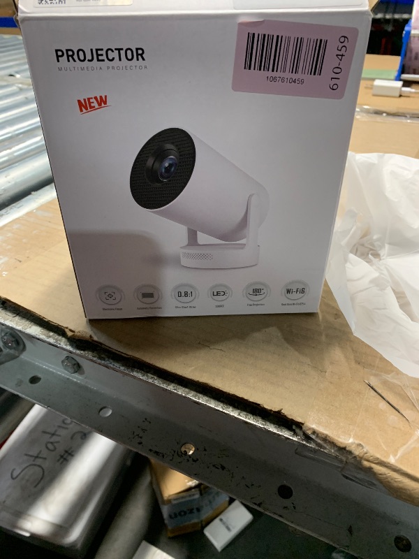 Photo 1 of [Electric Focus]Mini Portable Projector with 4K Support, Bluetooth 5.4 WIFI6, 5watt Sound Base Speaker, 260 ANSI, Android 11, 210° Rotation , Auto Keystone Correction Video Projector HY300 PLUS