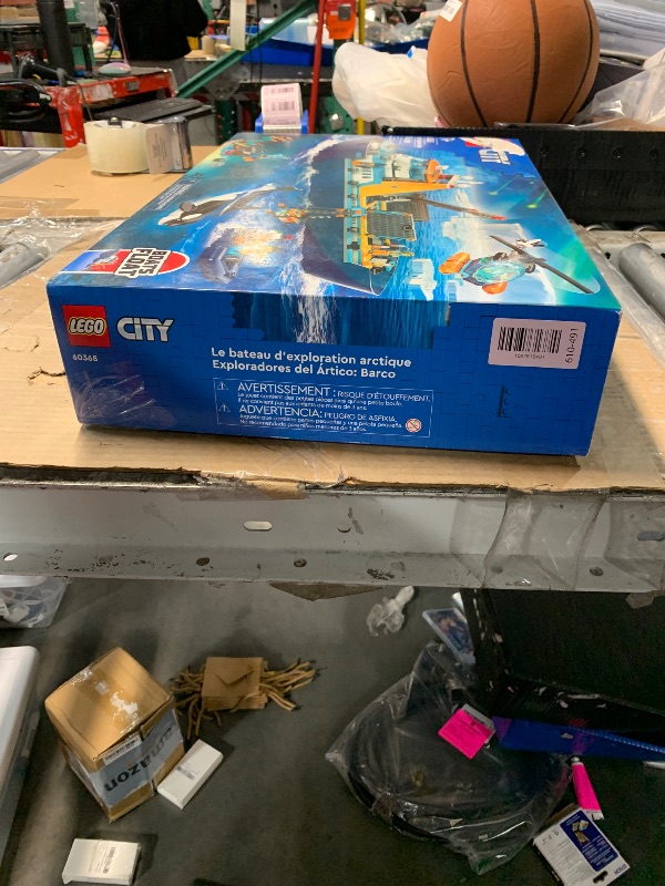 Photo 1 of ***FACTORY SEALED***LEGO City Arctic Explorer Ship 60368 Building Toy Set, Fun Toy Gift for 7 Year Old Boys and Girls, with a Floatable Boat, Helicopter, Dinghy, ROV Sub, Viking Shipwreck, 7 Minifigures and an Orca