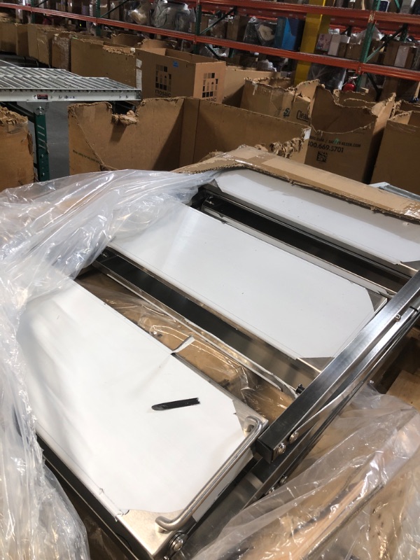 Photo 1 of ***STOCK PHOTO FOR REFERENCE ONLY ***Origami Stainless Steel Cart - Heavy Duty Cart With Wheels - Preassembled & No Tools Needed