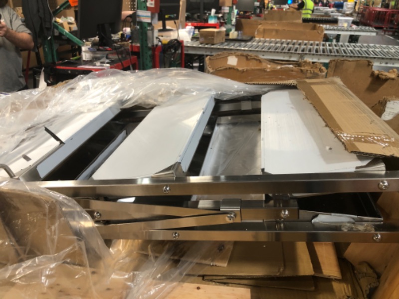 Photo 1 of ***STOCK PHOTO FOR REFERENCE ONLY ***Origami Stainless Steel Cart - Heavy Duty Cart With Wheels - Preassembled & No Tools Needed