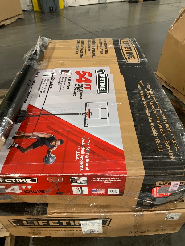 Photo 1 of ***MISSING PARTS***PARTIAL SET/SEE NOTES***Lifetime 54" Action Grip Portable Basketball Hoop