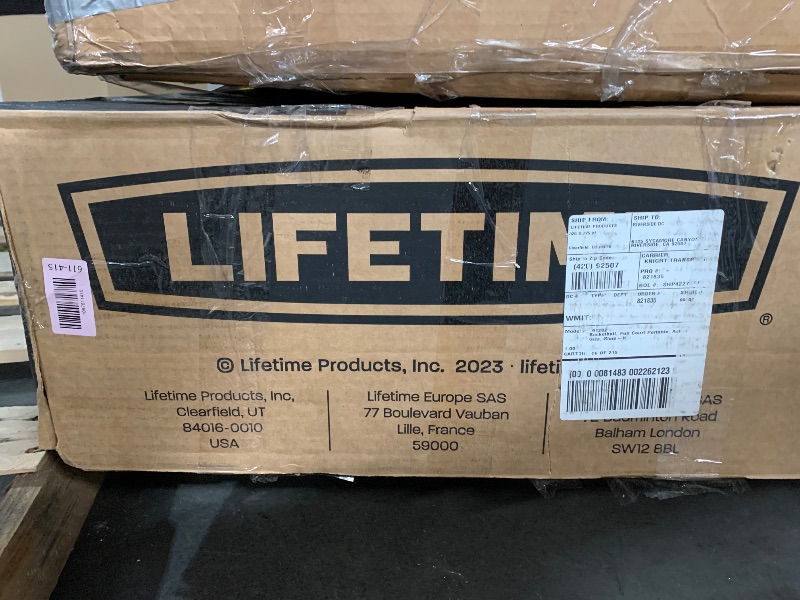 Photo 1 of ***MISSING PARTS***PARTIAL SET/SEE NOTES***Lifetime 54" Action Grip Portable Basketball Hoop