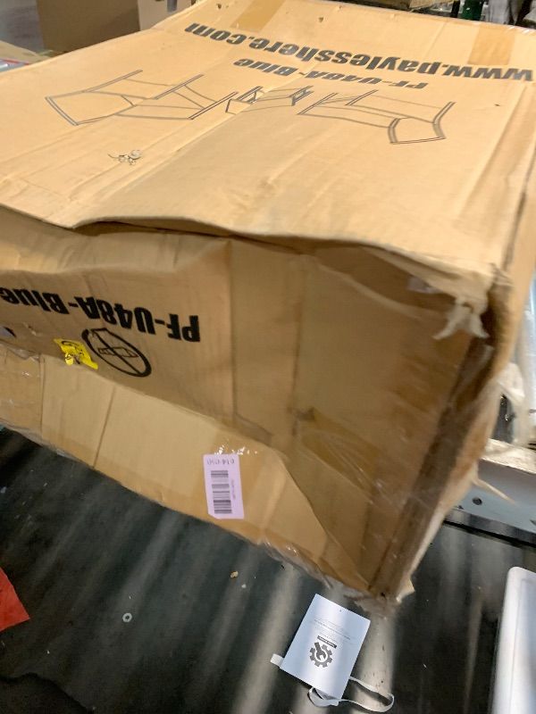 Photo 1 of ***PARTIAL SET - PRICE ADJUSTED***SEE NOTES***
FDW 3 Piece Outdoor Furniture Set Patio Brown Wicker Chairs Furniture Bistro Conversation Set 2 Rattan Chairs with Blue Cushions and Glass Coffee Table for Porch Lawn Garden Balcony Backyard