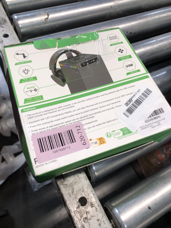 Photo 1 of [LED Display] - Auto Cooling Fan for Xbox Series X with 9 RGB Light Modes, Cooling System Adjustable by Temperature with 4 Gears for Xbox Series X Console,Cooler & Light Switch,Headset Hook,USB Port