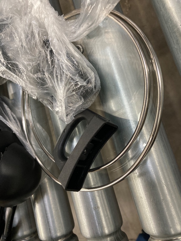 Photo 1 of ***MISSING PIECES SELLING AS INCOMPLETE SET *** Non-Stick Cookware Set, Portable Lightweight Cast Iron Pots and Pans with Glass Lids for Outdoor Camping Picnic Travel Cookware