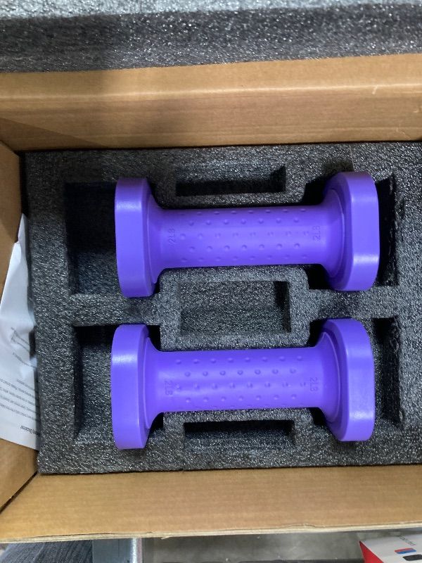 Photo 1 of ***MISSING PARTS-SELLING AS IS *** Zempox Adjustable Dumbbell Set of 2, 4 in 1 Free Weights Dumbbells Set for Women, Hand Weights for Women at Home, Each with TPU Soft Rubber Handle for Home Gym Exercise Training. Purple