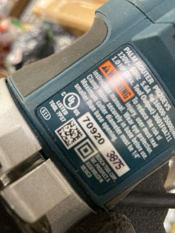 Photo 1 of ***MISSING PARTS -SELLING AS IS *** Bosch PR20EVSNK 1 HP Colt™ Variable Speed Electronic Palm Router Installer's Kit
