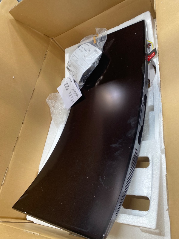 View 2 of ***DAMAGED SCREEN -SELLING AS PARTS ONLY*** Samsung 37” Odyssey G5 4K UHD Resolution, 165Hz, Curved Gaming Monitor, 1ms Response Time (GtG), VESA DisplayHDR™ 600, AMD FreeSync™ Premium Pro, LS37FG75DENXZA, 2025