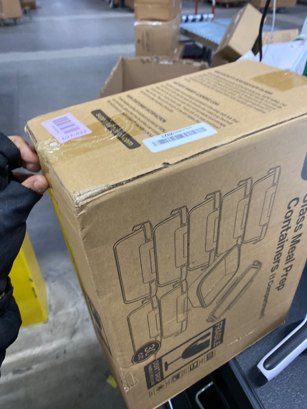 Photo 1 of [8-Pack,30 oz]Glass Meal Prep Containers,Glass Food Storage Containers,Airtight lunch Containers with Lids, Microwave, Oven, Freezer and Dishwasher