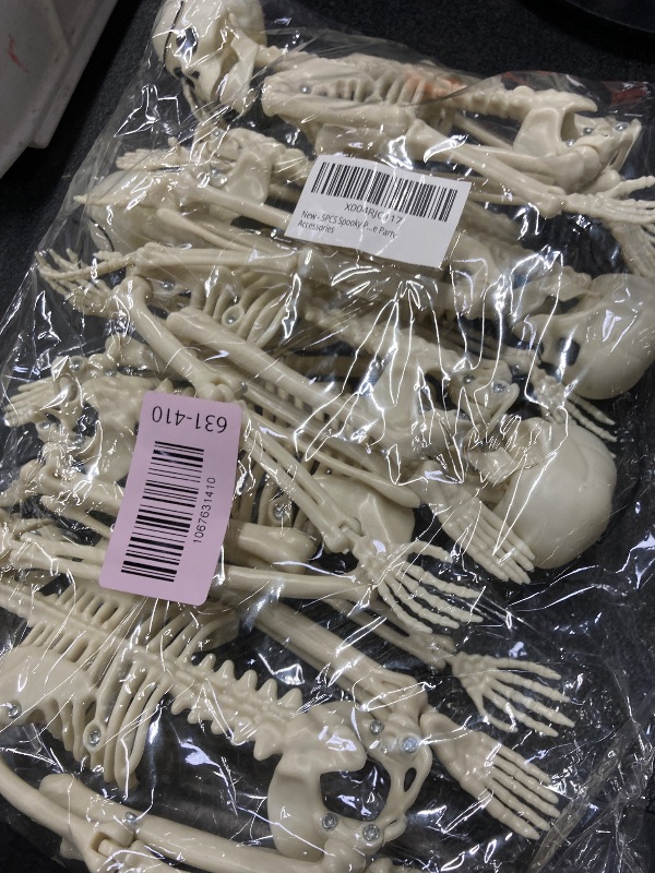 Photo 1 of ?5PCS 16 Inch Height? Halloween Decorations Outdoor Indoor Halloween Skeleton Spooky Posable Skeletons Toy Small Skeletons Hanging Decor Movable Joints Decor Graveyard Haunted Party Accessories