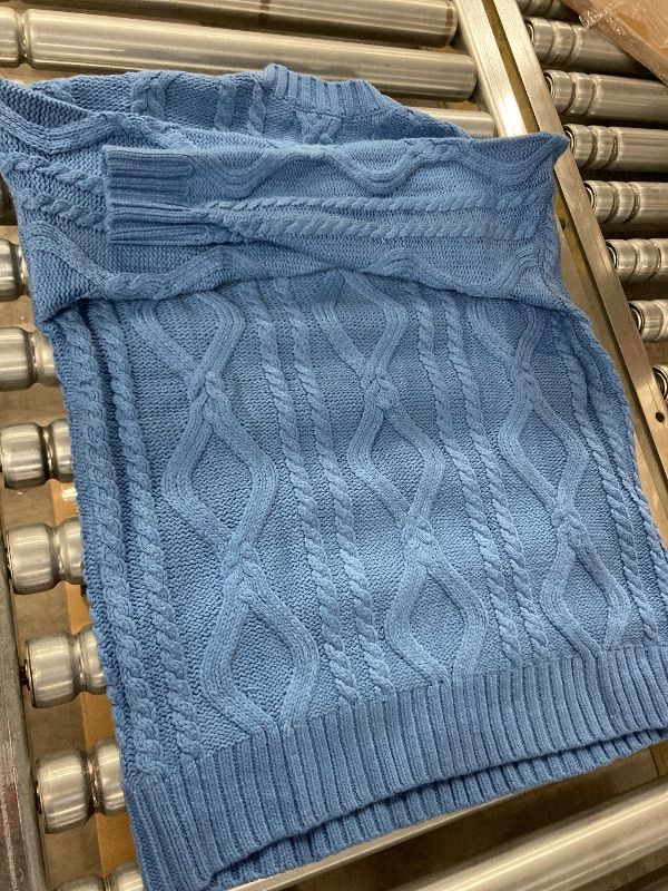 Photo 1 of ***DAMAGE BRAND & SIZE TAG STITCHES LOOSE-SELLING AS IS*** Trendy Queen Women's 2026 Long Sleeve Cable Knit Pullover Winter Sweater Fashion Clothes, Size Small