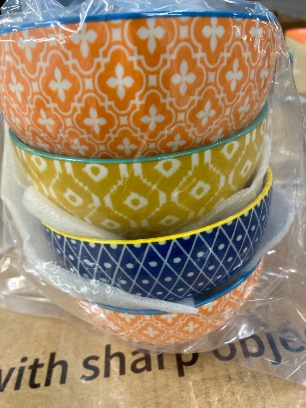 Photo 1 of ***MISSING 2 BOWLS -SELLING AS SET OF 4 ONLY***Selamica Ceramic 12 OZ Dessert Bowls Set, Ice Cream Bowls, 4.7 Inch Small Bowls for Ice Cream, Snack, Side Dishes, Microwave Dishwasher Safe, Set of 4