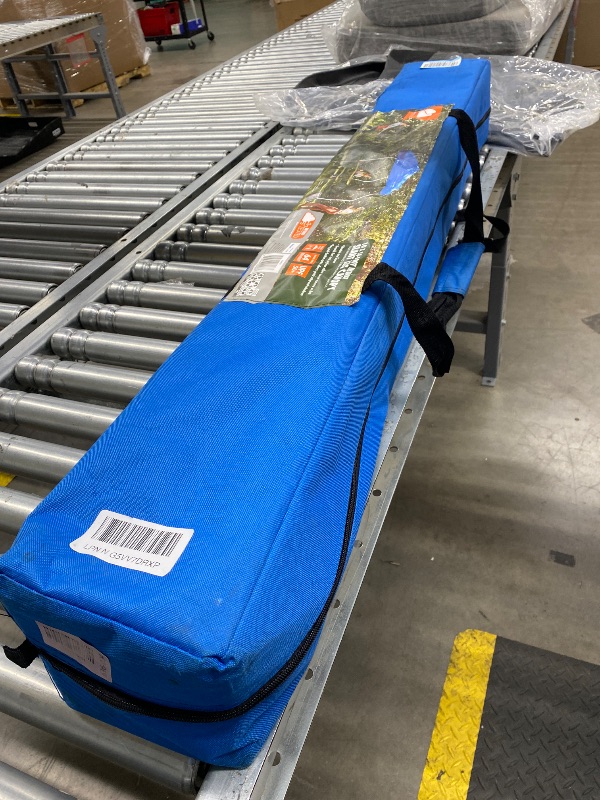 Photo 1 of ***TENT IS MISSING***Oneofics Canopy Tent, 10X10 FT Pop Up Canopy Outdoor Instant Tent Slant Legs with Carrying Bag, Portable Gazebo Shelter for Patio Deck Garden and Beach - 8X8 FT Canopy Cover, Blue***TENT IS MISSING***