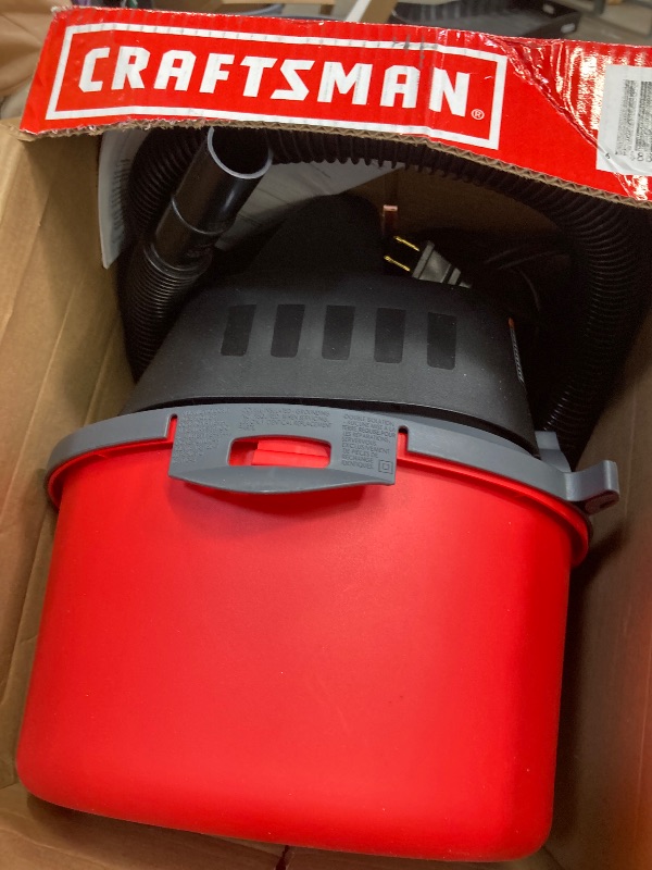 Photo 1 of ***Missing components*CRAFTSMAN CMXEVBE17250 2.5 Gallon 2.5 Peak HP Wet Dry Vac, Portable Shop Vacuum Wet and Dry with Filter Bag, Hose and Attachments for Cleaning in the Home