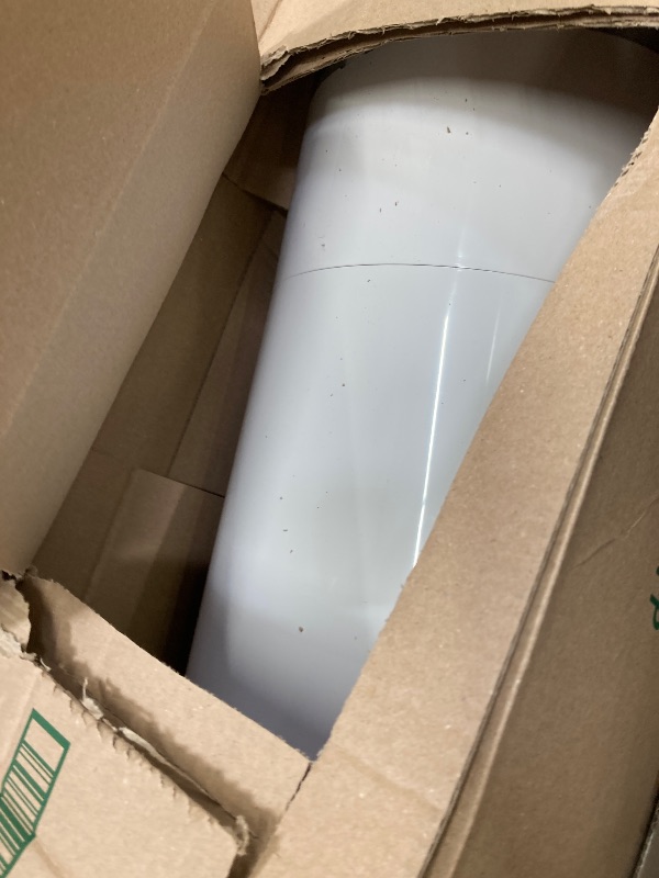 Photo 1 of ***used ***Diaper Dekor EKO Classic Diaper Pail Gift Set, White ONLY Eco-Friendly Diaper Pail Made with 70% Recycled Materials Comes with up to a Year's Supply Worth of Diaper Dekor Refills!