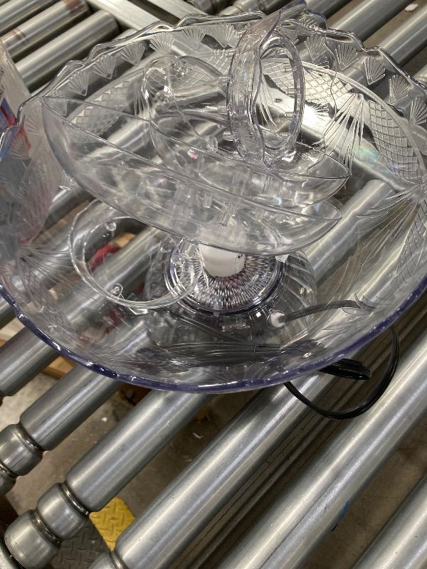 Photo 1 of ***MISSING PIECES -SELLING AS INCOMPLETE PARTS ONLY*** Nostalgia LPF230 3-Tier Lighted Party Fountain, Holds 1.5 Gallons, LED Lighted Base, Includes  Reusable Cups