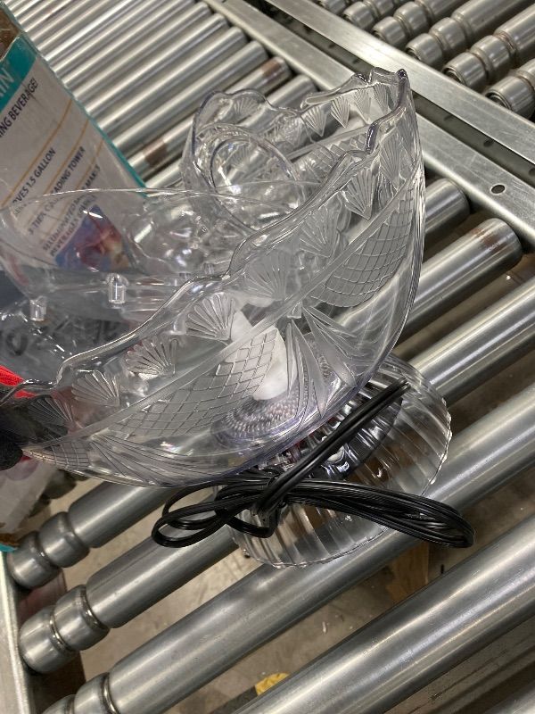 Photo 1 of ***MISSING PIECES -SELLING AS INCOMPLETE PARTS ONLY*** Nostalgia LPF230 3-Tier Lighted Party Fountain, Holds 1.5 Gallons, LED Lighted Base, Includes  Reusable Cups