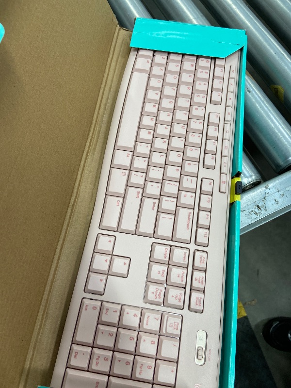 Photo 1 of ***MISSING USB***Logitech K270 Wireless Keyboard for Windows, 2.4 GHz Wireless, Full-Size, Number Pad, 8 Multimedia Keys, 2-Year Battery Life, Compatible with PC, Laptop - Rose***MISSING USB***