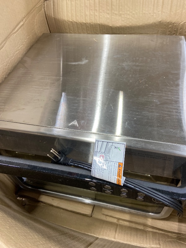 Photo 1 of ***BROKEN HANDLE***Ninja DCT451 12-in-1 Smart Double Oven with FlexDoor, Thermometer, FlavorSeal, Smart Finish, Rapid Top Convection and Air Fry Bottom , Stainless Steel***BROKEN HANDLE***