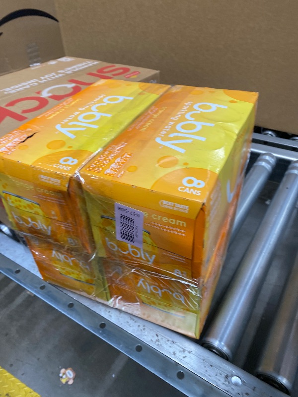 Photo 1 of **4 pack**bubly Sparkling Water, Orange Creamsicle, 12 Fl Oz Cans (Pack of 8)