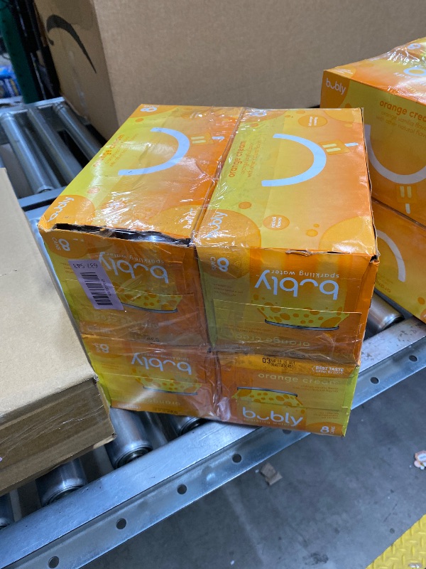 Photo 1 of **4 pack ***bubly Sparkling Water, Orange Creamsicle, 12 Fl Oz Cans (Pack of 8)