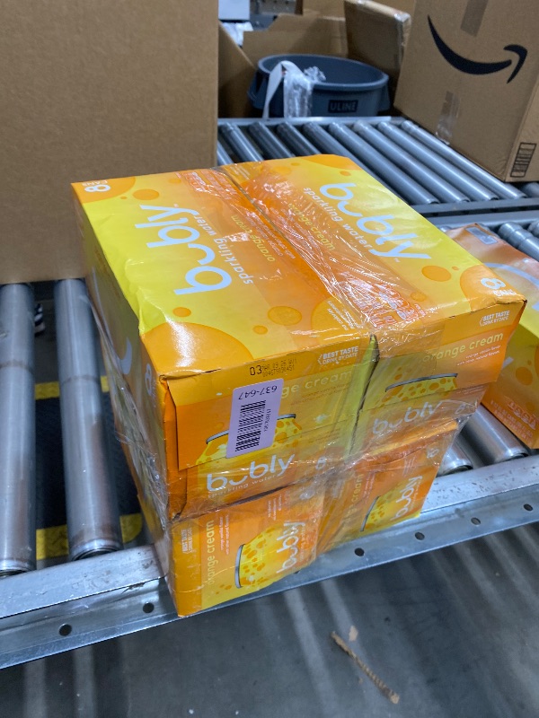 Photo 1 of **4 pack **bubly Sparkling Water, Orange Creamsicle, 12 Fl Oz Cans (Pack of 8)