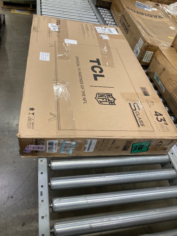Photo 1 of ***Selling for parts only***TCL 43-Inch Class S5 UHD 4K LED Smart TV with Fire TV (43S551F, 2024 Model), Dolby Vision, HDR PRO+, Dolby Atmos, Alexa Built-in with Voice Remote, Apple Air Play 2 Compatibility, Streaming Television