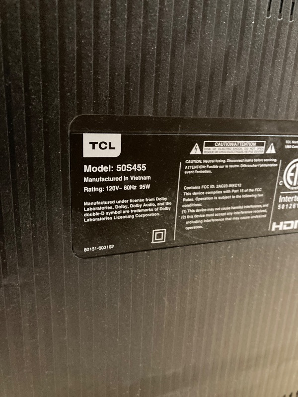 Photo 1 of **NO REFUND NO RETURNS/PARTS ONLY**TCL 50-Inch Class S5 UHD 4K LED Smart TV with Fire TV (50S551F, 2024 Model), Dolby Vision, HDR PRO+, Dolby Atmos, Alexa Built-in with Voice Remote, Apple AirPlay 2 Compatibility, Streaming Television