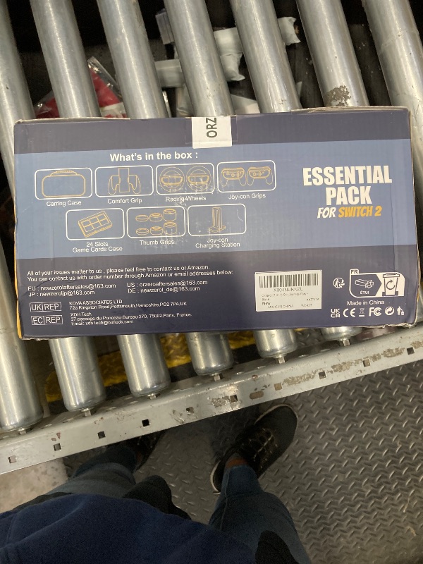 Photo 1 of (14 in 1) Orzero Accessories Bundle for Switch 2 2025 Carrying Case & Joy-con Charging Station, 24 Slots Game Card Case, Thumb Grip Caps, Joycon Grips and Steering Wheels for Enhanced Games Play - Black