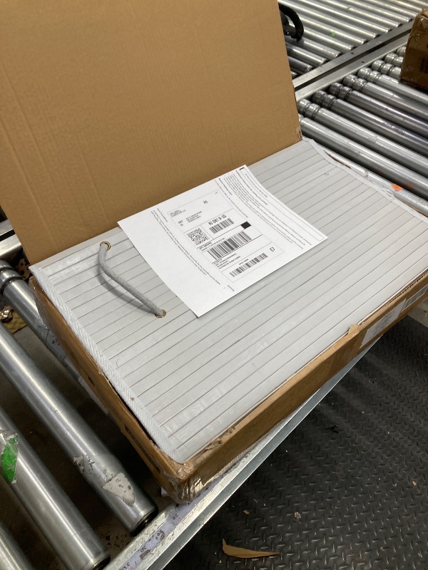 Photo 1 of (minor scratch) SONGMICS Laundry Hamper with Lid, Bamboo Laundry Basket, Removable Machine Washable Laundry Basket, with Handles, 26.4-Gallons, for Laundry Room, Bedroom, Bathroom, Dove Gray ULCB063G01