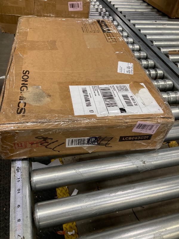 Photo 1 of (minor scratch) SONGMICS Laundry Hamper with Lid, Bamboo Laundry Basket, Removable Machine Washable Laundry Basket, with Handles, 26.4-Gallons, for Laundry Room, Bedroom, Bathroom, Dove Gray ULCB063G01