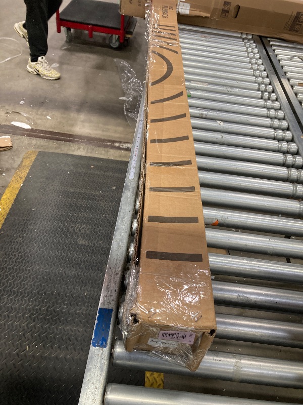 Photo 1 of ***DAMAGE -DENT ON FRAME -SELLING AS IS*** 
Pyle Manual Pull-Down Projector Screen - Universal 84-inch Roll-Down Retractable Manual Projection Screen w/ Auto-Locking, Adjustable Screen Height, Black Masking Border - 50.3” x 67.3” PRJSM9406