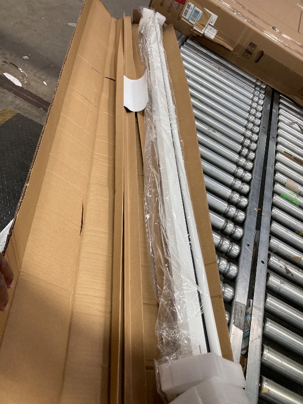 Photo 1 of ***DAMAGE -DENT ON FRAME -SELLING AS IS*** 
Pyle Manual Pull-Down Projector Screen - Universal 84-inch Roll-Down Retractable Manual Projection Screen w/ Auto-Locking, Adjustable Screen Height, Black Masking Border - 50.3” x 67.3” PRJSM9406