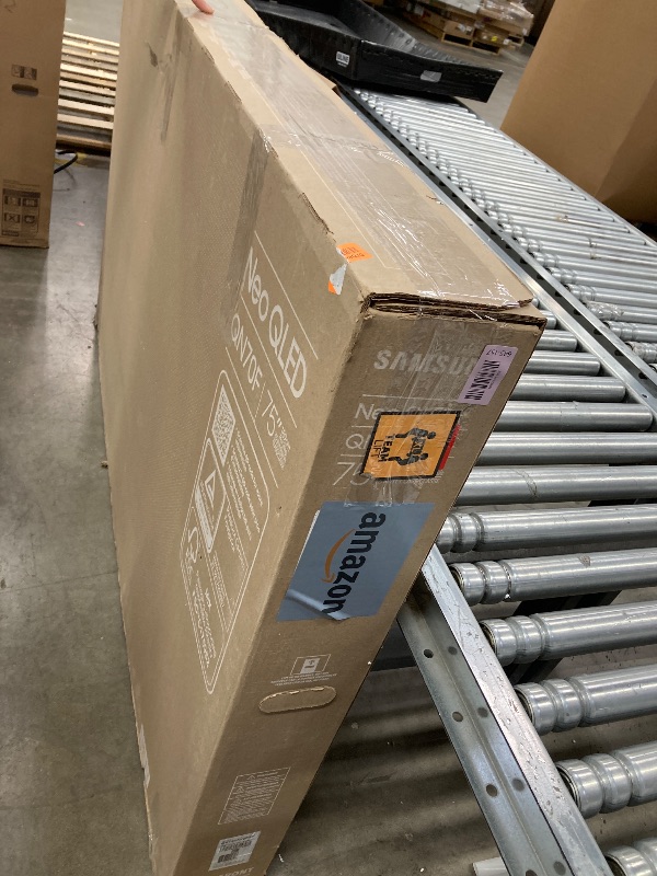 Photo 1 of ***No Refunds or Returns*****Samsung 75-Inch Class Neo QLED QN70F 4K Mini LED Smart TV (2025 Model) NQ4 AI Gen2 Processor, Quantum Matrix Technology Slim, Motion Xcelerator 144Hz, Samsung Vision AI, Alexa Built-in