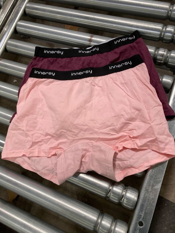 Photo 1 of ***MISSING PIECES -SELLING AS IS *** INNERSY Women's Boy Shorts Underwear Cotton Boyshorts Panties High Waist Boxer Briefs 2-Pack (Large, Flushed Cheeks)