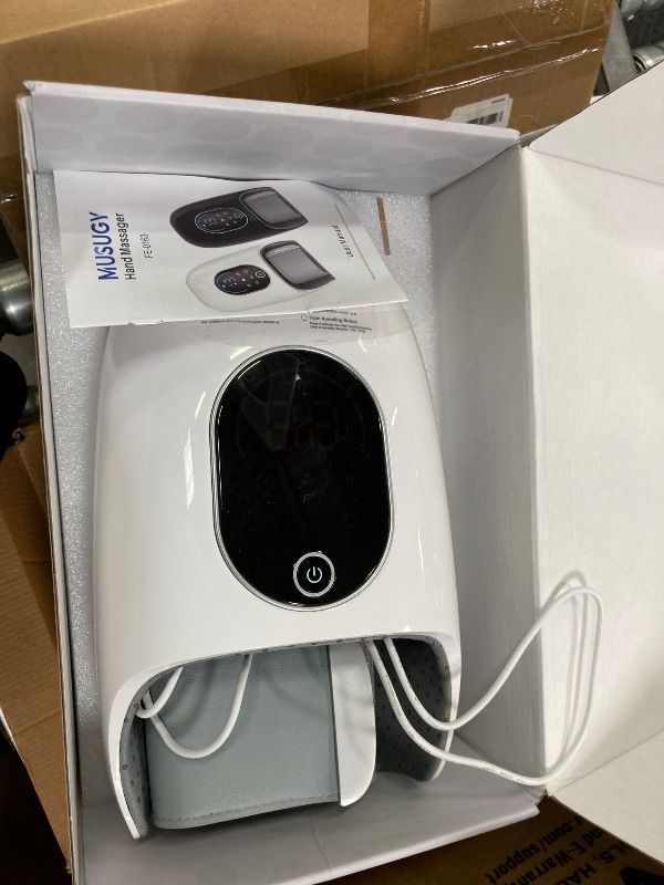 Photo 1 of **PARTS ONLY**Musugy Hand Massager with Heat and Compression : Full-Hand and Wrist Coverage with Touchscreen & Palm Roller – Designed for Daily Comfort at Home, Office, or Travel