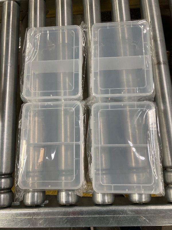Photo 1 of ***MISSING STORAGE BOX***SELLING AS IS*** ALCYON, 4 Sports Cards Holder Organizer Hard Plastic Display Case Compatible with Baseball/Football/for MTG/for PM for Collector