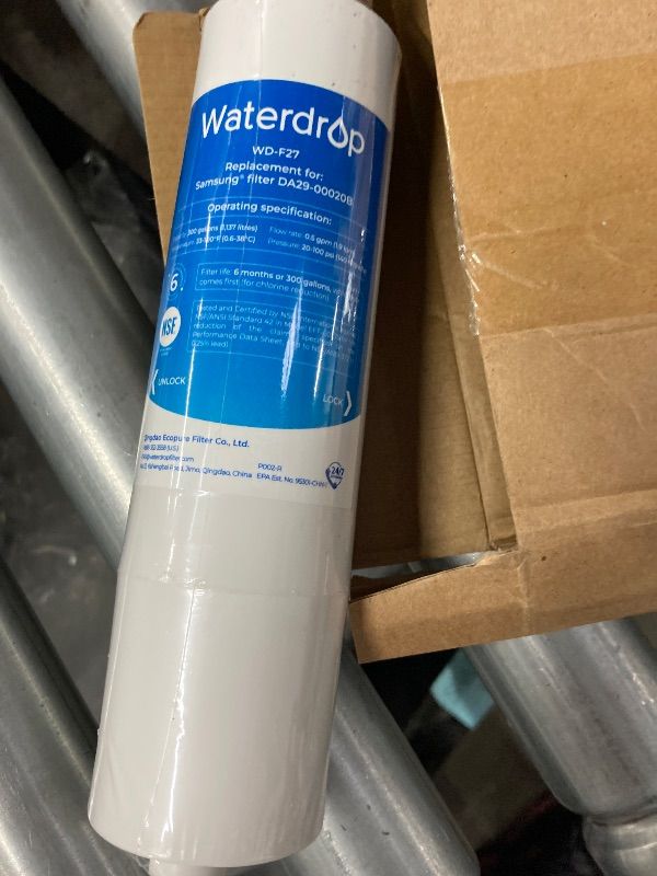 Photo 1 of **ONLY ONE SEALED/MISSING 2***Waterdrop DA29-00020B Replacement for Samsung® Water Filter HAF-CIN/EXP, DA29-00020B, HAF-CIN, DA29-00020B-1, RF28HMEDBSR, RF263BEAESR, RS25J500DSR, RF263TEAESG, HDX FMS-2, DA97-08006A-1, 3 Filters