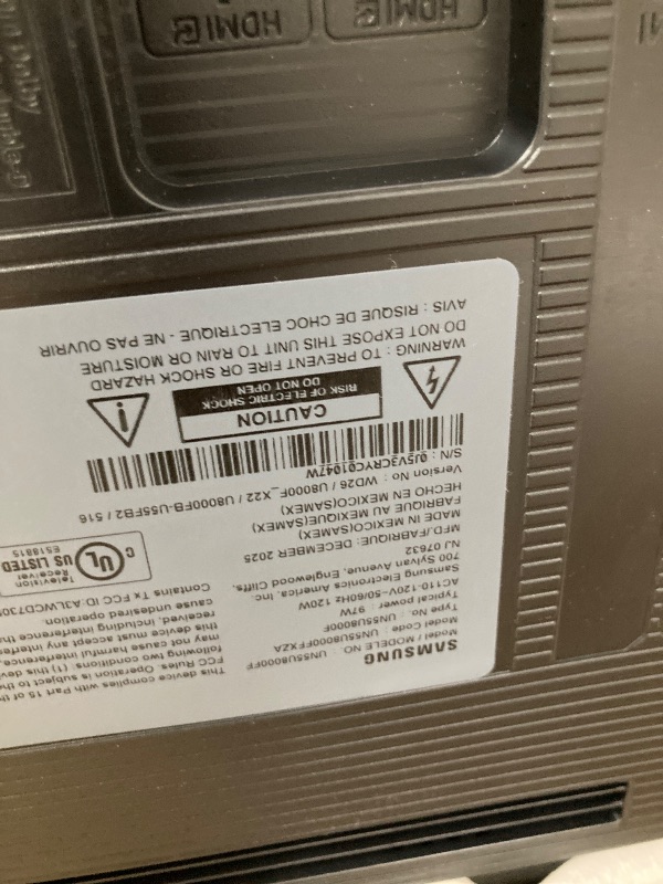 Photo 1 of ** no refunds, no returns **Samsung 55-Inch Class Crystal UHD U8000F 4K Smart TV (2025 Model) Endless Free Content, Crystal Processor 4K, MetalStream Design, Knox Security, Compatible with Alexa