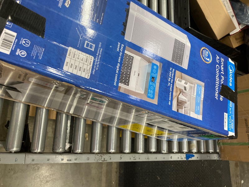 View 2 of **MISSING PARTS***Midea 10,000 BTU ASHRAE (7,100 BTU SACC) Portable Air Conditioner, Smart Control, Cools up to 300 Sq. Ft., with Dehumidifier & Fan mode, Easy- to-use Remote Control & Window Installation Kit Included