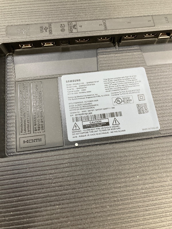 Photo 1 of (NO RETURN OR REFUNDS) Samsung 85-Inch Class Neo QLED QN70F 4K Mini LED Smart TV (2025 Model) NQ4 AI Gen2 Processor, Quantum Matrix Technology Slim, Motion Xcelerator 144Hz, Samsung Vision AI, Alexa Built-in