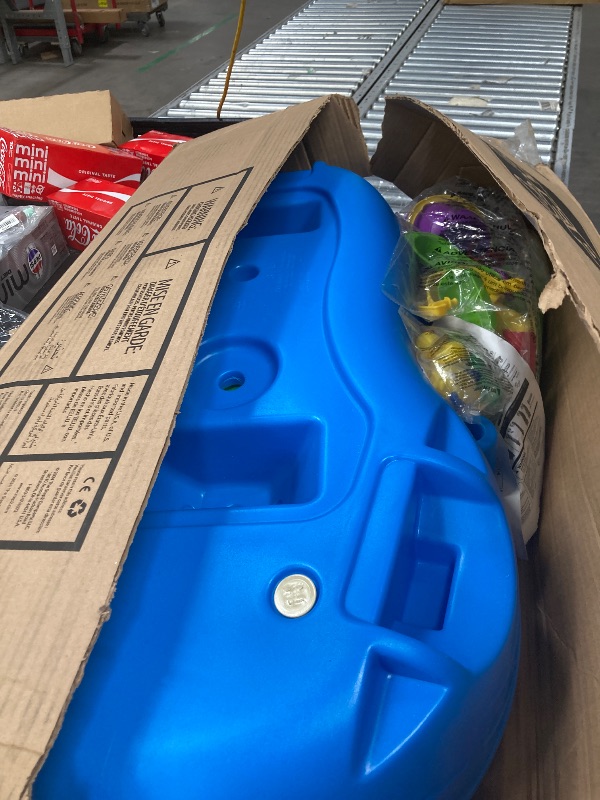 Photo 1 of ***Selling for parts only***Step2 Rain Showers Splash Pond Water Table, Kids Water and Sand Activity Sensory Playset, Summer Outdoor Toys, 13 Piece Water Toy Accessories, For Toddlers 1.5+ Years Old, Blue & Green